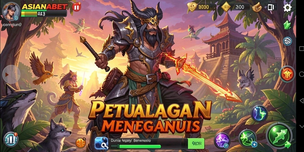Screenshot menampilkan karakter dalam misi petualangan menegangkan di ASIANABET.