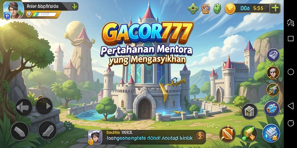 Screenshot menunjukkan aksi intens dalam permainan Tower Defense.