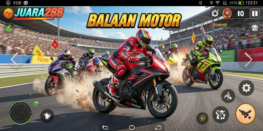 Tampilan gameplay JUARA288 yang mendebarkan dan penuh aksi.