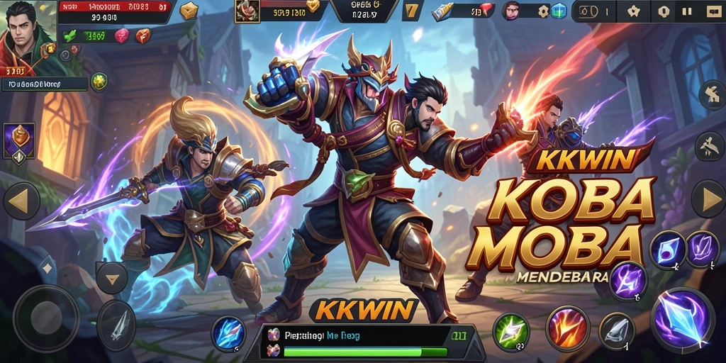 Tampilan aksi seru dalam pertarungan tim di KKWIN.