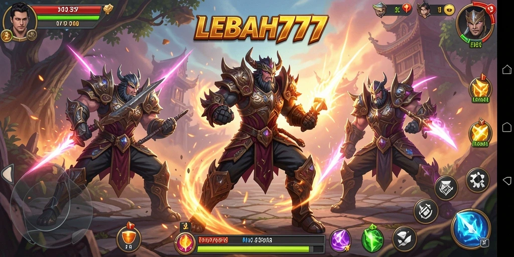 Tampilan gameplay seru dalam dunia fantasi LEBAH777.