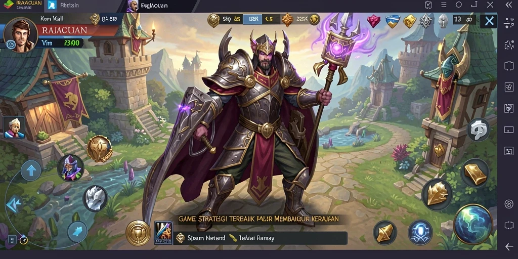 Tampilan gameplay RAJACUAN yang strategis dan menarik.