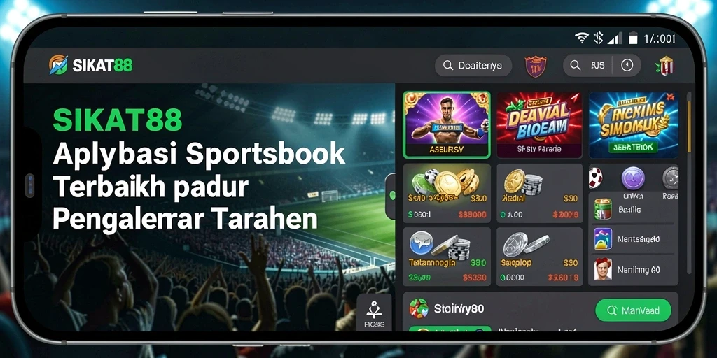 Screenshot gameplay SIKAT88 yang menunjukkan berbagai opsi taruhan.